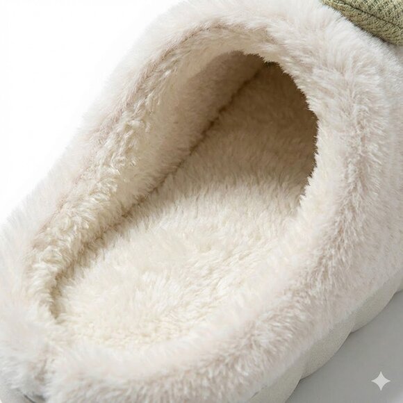 Couple's Cozy Mushroom Plush Slides - Soft & Warm Winter House Slippers - Picture 7 of 7